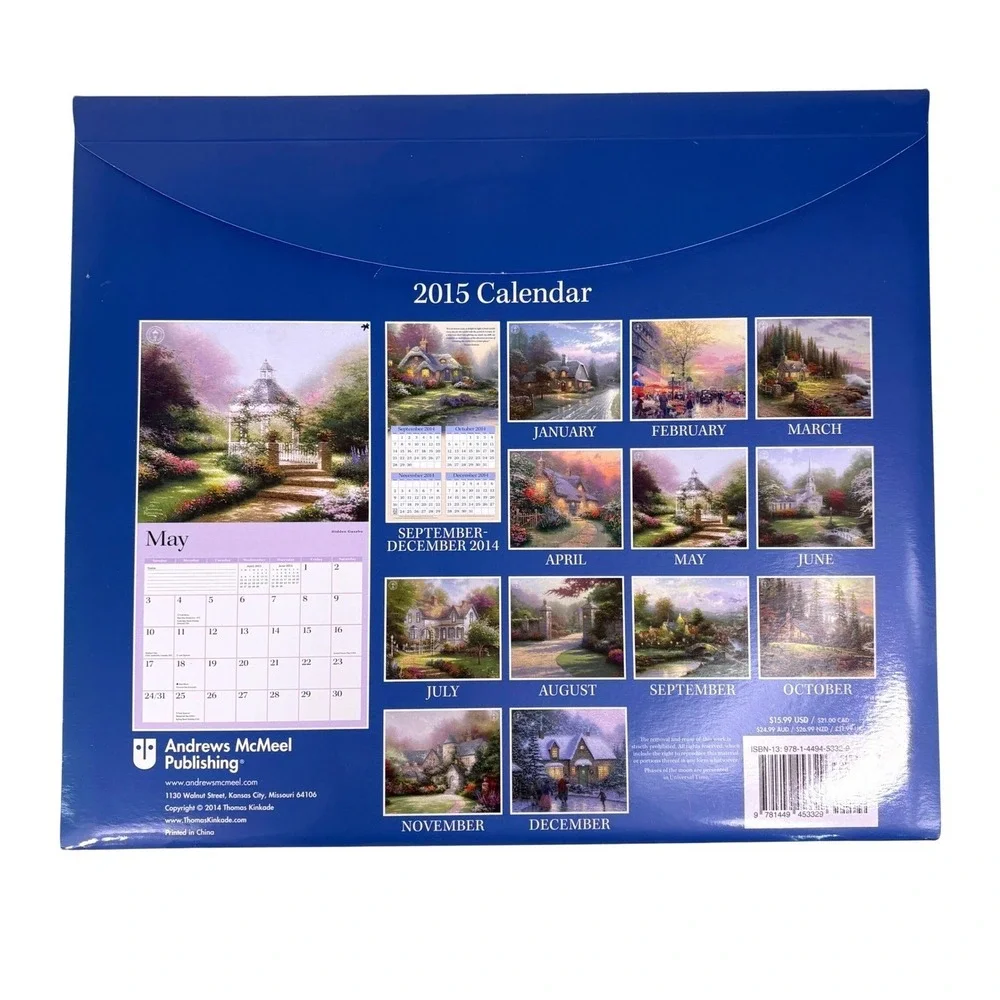 Lang Wall Calendars Art Paintings Lot of 6 Winget Kinkade Stocks Berry Landry